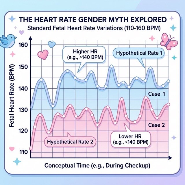 fetal heart rate chart by week boy or girl myth