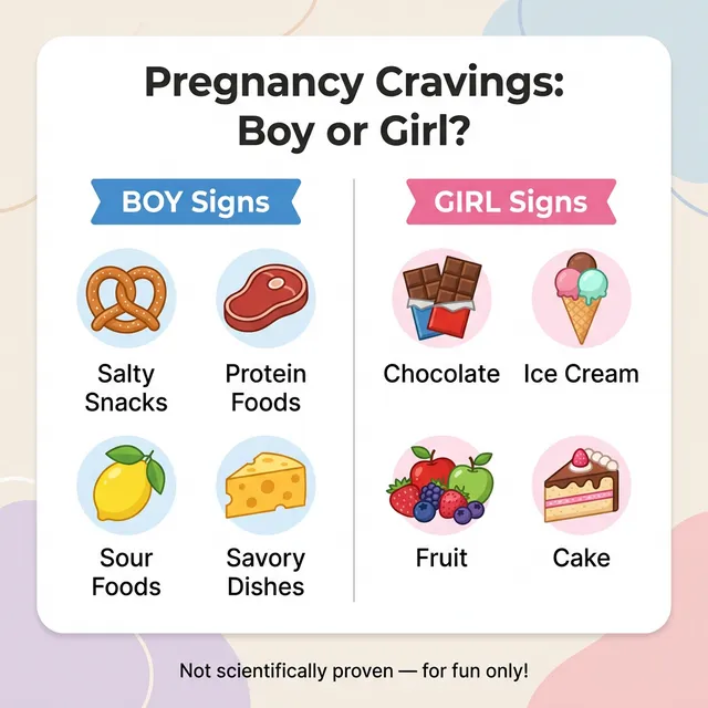 Pregnancy cravings boy vs girl sweet vs salty myth